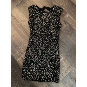 As U‎ Wish Sequin Mini Dress Sleeveless Party Cocktail Black Size S